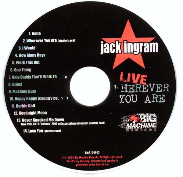 Jack Ingram : Live Wherever You Are (CD, Album)
