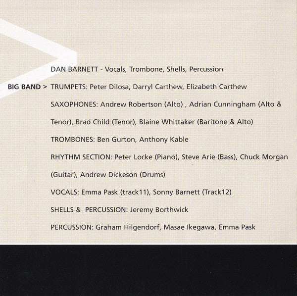 Dan Barnett Featuring The Dan Barnett Big Band : Point Of No Return (CD, Album)