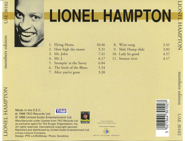 Lionel Hampton : Lionel Hampton (CD, Comp, RM)