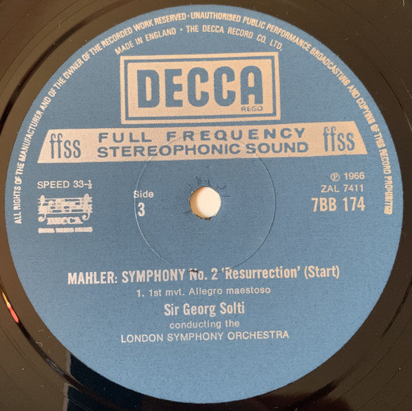Gustav Mahler / London Symphony Orchestra, Georg Solti : Symphonies 1, 2 & 3 (5xLP + Box, Comp)