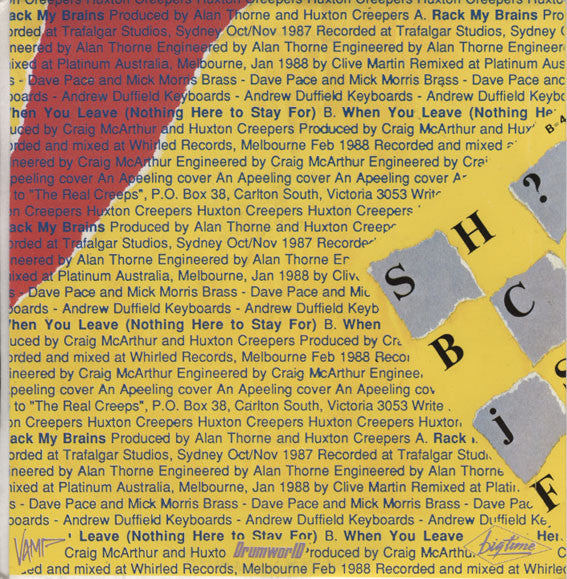 Huxton Creepers : Rack My Brains (7", Single)