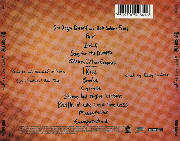 Ben Folds Five : Whatever And Ever Amen (CD, Album)