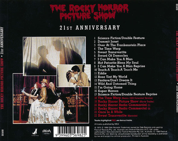 Various : The Rocky Horror Picture Show - 21st Anniversary (CD, Album)