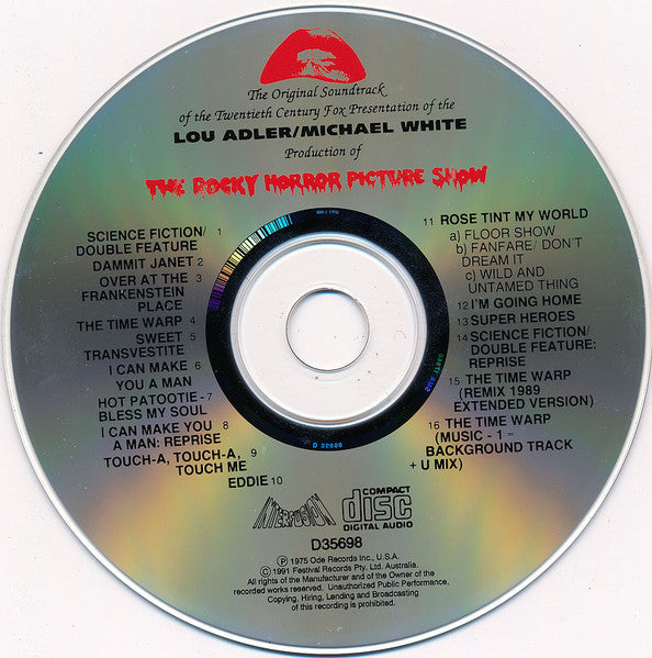 Various : The Rocky Horror Picture Show - 21st Anniversary (CD, Album)