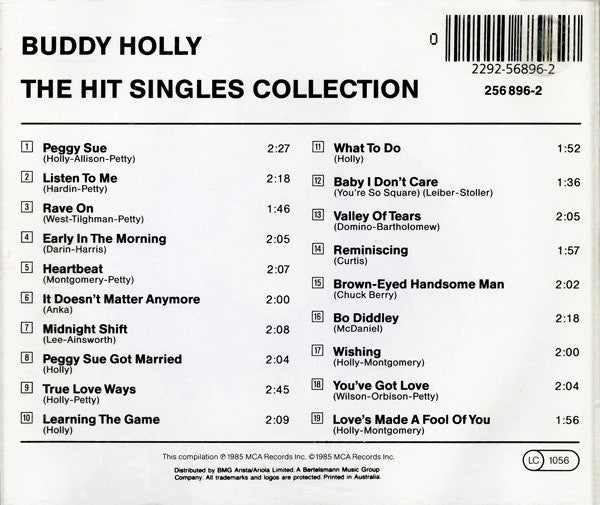 Buddy Holly : The Hit Singles Collection (CD, Comp)