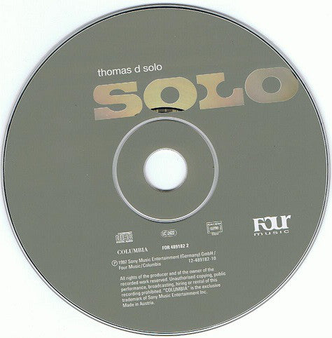 Thomas D : Solo (CD, Album)