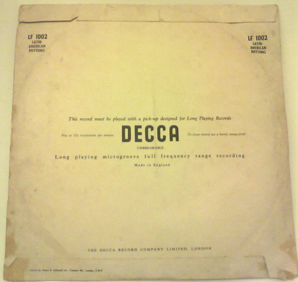 Edmundo Ros And His Rumba Band : At "The Bagatelle", London - Latin-American Rhythms (10", Mono)