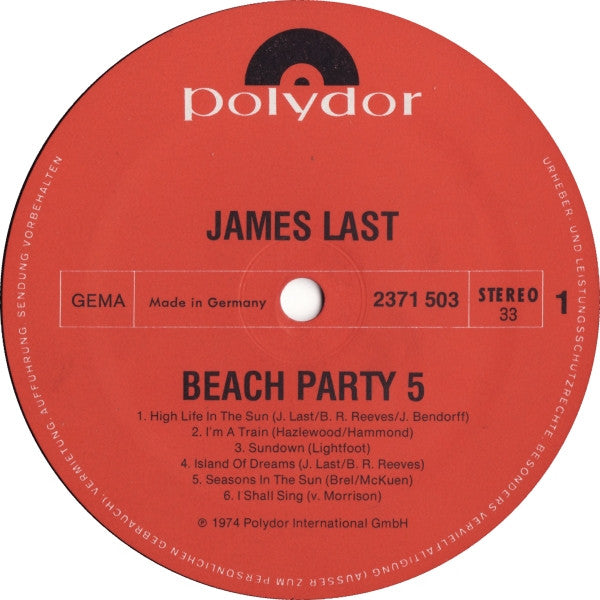 James Last Company : Beachparty 5 (LP, Album)