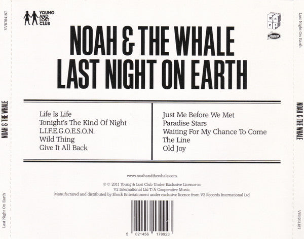 Noah & The Whale* : Last Night On Earth (CD, Album)