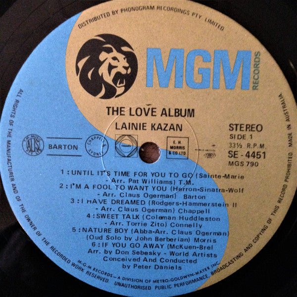 Lainie Kazan : The Love Album (LP, Album)