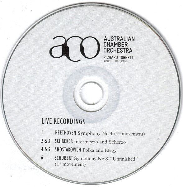 Australian Chamber Orchestra : Live Recordings (CD, Promo)