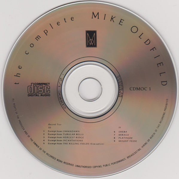 Mike Oldfield : The Complete Mike Oldfield (2xCD, Comp)