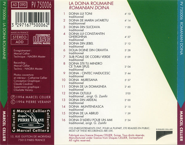 Various : La Doïna Roumaine - Romanian Doïna (CD, Comp)