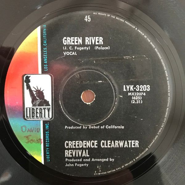 Creedence Clearwater Revival : Green River / Commotion (7", Single)