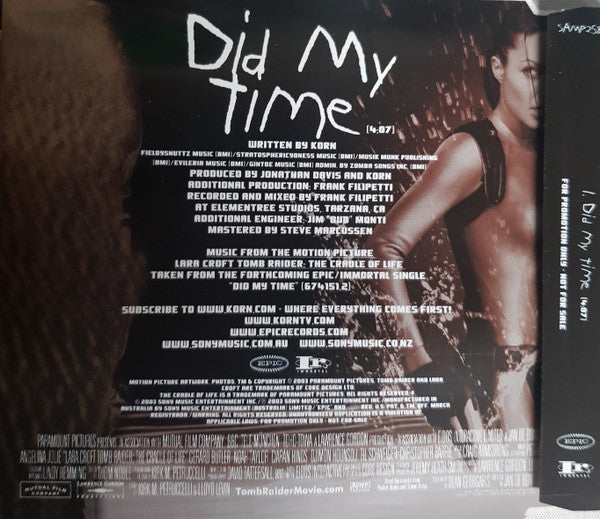 Korn : Did My Time (CD, Single, Promo)