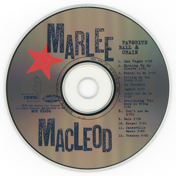 Marlee MacLeod : Favorite Ball & Chain (CD, Album)