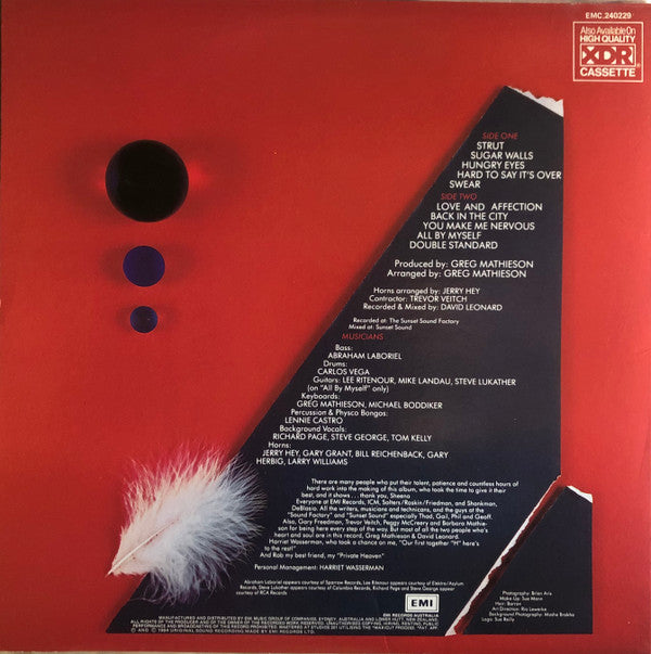Sheena Easton : A Private Heaven (LP, Album)