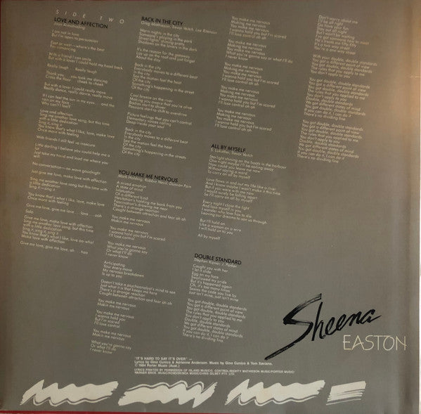 Sheena Easton : A Private Heaven (LP, Album)