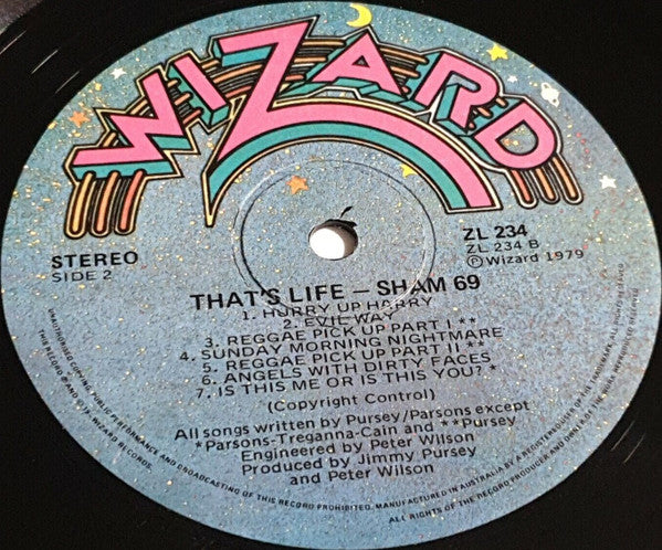 Sham 69 : That's Life (LP, Album, Gat)