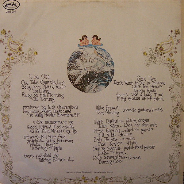 Brewer And Shipley : Tarkio (LP, Album, Gat)