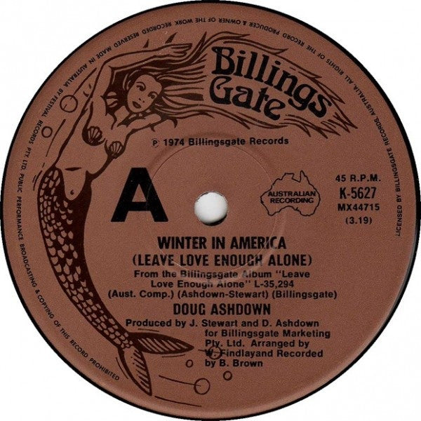 Doug Ashdown : Winter In America (Leave Love Enough Alone) / Skid Row (7", Single, RE)