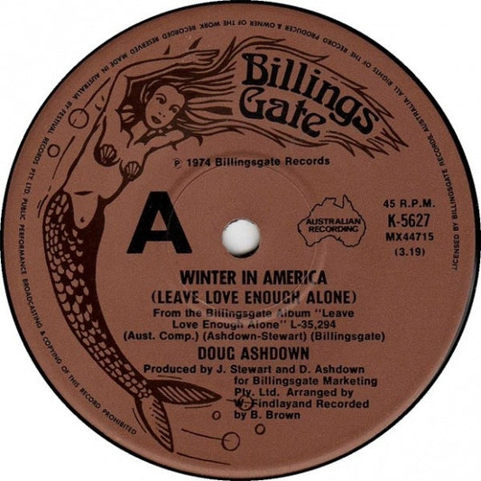 Doug Ashdown : Winter In America (Leave Love Enough Alone) / Skid Row (7", Single, RE)
