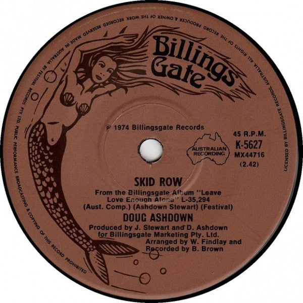 Doug Ashdown : Winter In America (Leave Love Enough Alone) / Skid Row (7", Single, RE)