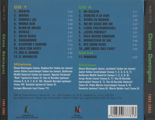 Chano Domínguez : 1993-2003 (2xCD, Comp, Dig)