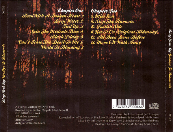 Dirty York : Say Goodbye To Diamonds (CD)
