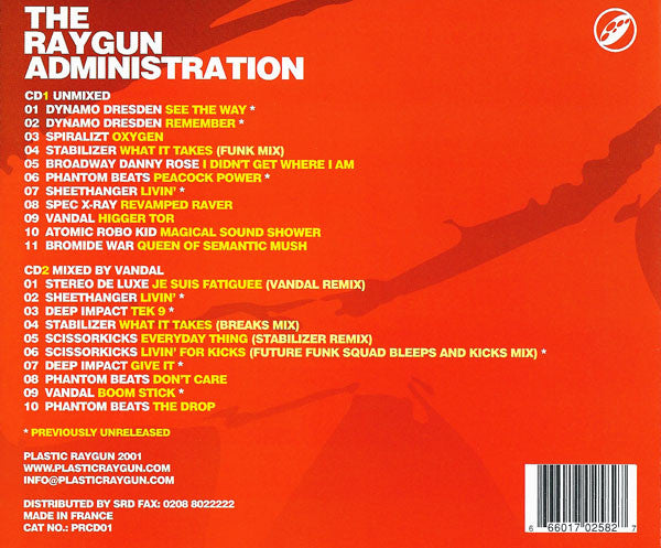 Various : The Raygun Administration (2xCD, Mixed)