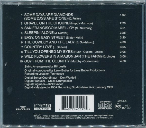 John Denver : Some Days Are Diamonds (CD, Album, RE, RM)