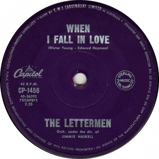 The Lettermen : When I Fall In Love / Smile (7")