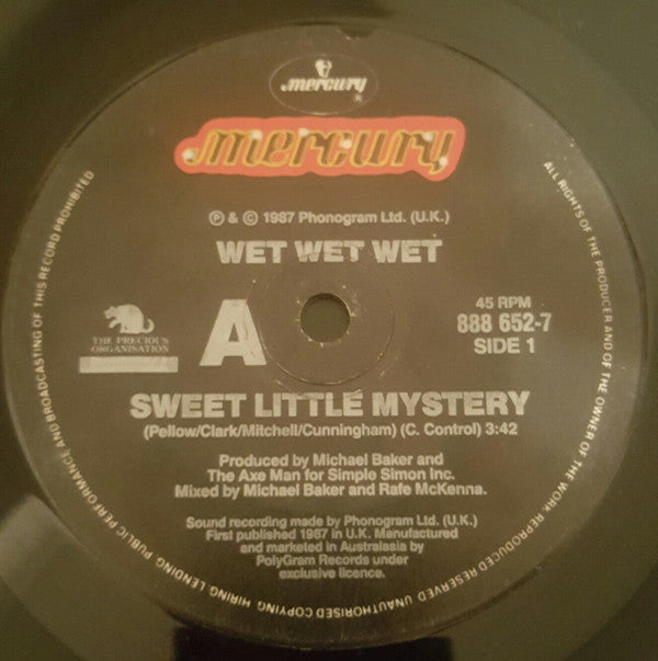 Wet Wet Wet : Sweet Little Mystery (7", Single)