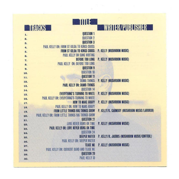 Paul Kelly (2) : Songs From The South Interview (CD, Transcription)