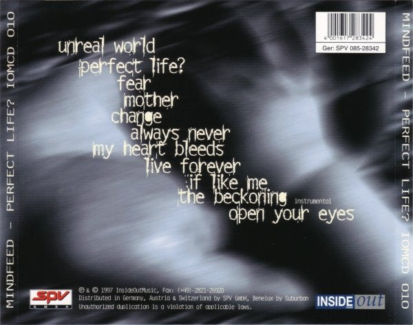 Mindfeed : Perfect Life? (CD, Album)