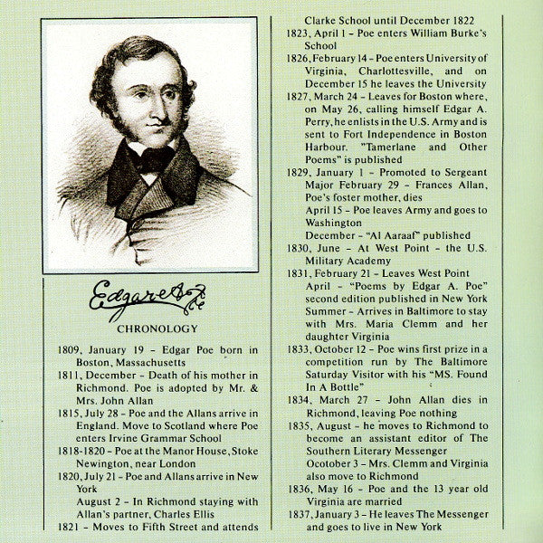 The Alan Parsons Project : Tales Of Mystery And Imagination (CD, Album, RE, RM)