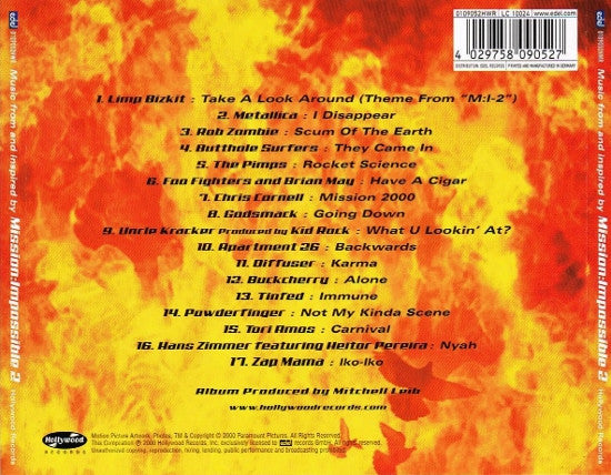 Various : Music From And Inspired By M:i-2 (CD, Album, Comp)