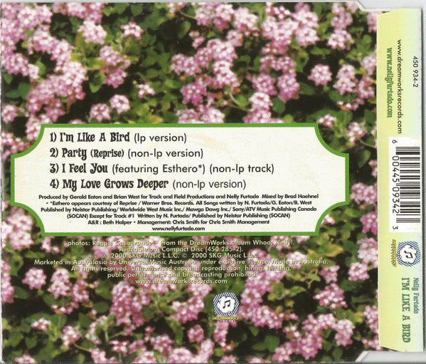 Nelly Furtado : I'm Like A Bird (CD, Single)