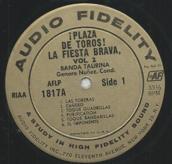 Banda Taurina : Plaza De Toros! La Fiesta Brava Vol. 2 (LP, Album, Mono, Gat)