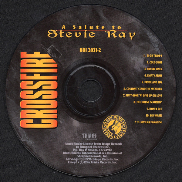 Various : Crossfire - A Salute To Stevie Ray (CD)