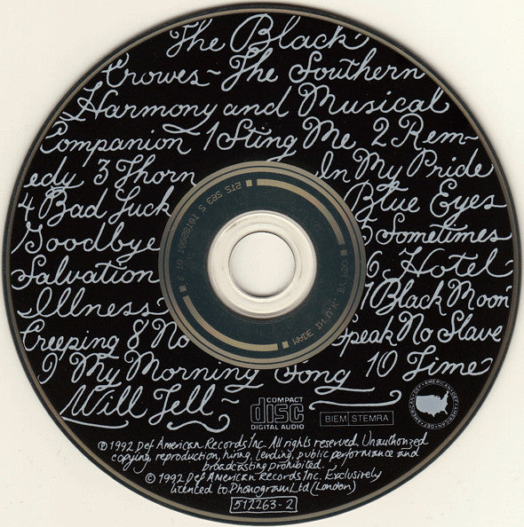 The Black Crowes : The Southern Harmony And Musical Companion (CD, Album)