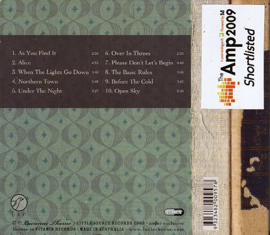 Lucie Thorne : Black Across The Field (CD, Album)