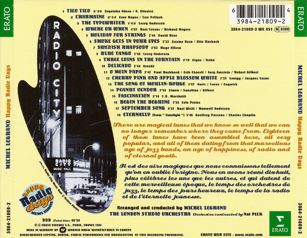 Michel Legrand : Happy Radio Days (CD, Album)