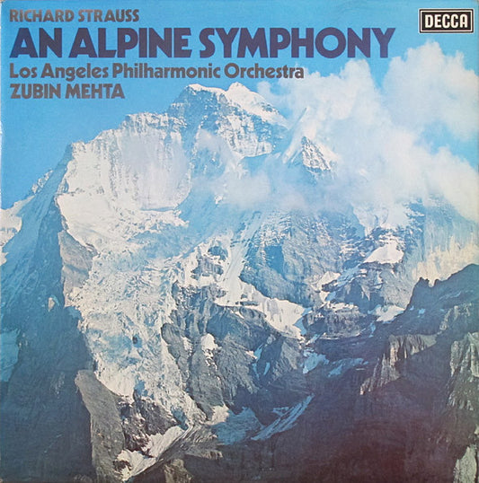 Richard Strauss, Los Angeles Philharmonic Orchestra, Zubin Mehta : An Alpine Symphony (LP, Fir)