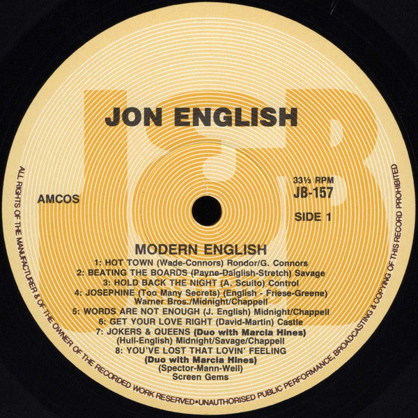 Jon English (3) : Modern English (LP, Comp)