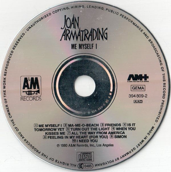 Joan Armatrading : Me Myself I (CD, Album)