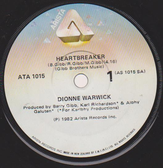 Dionne Warwick : Heartbreaker (7", Single)
