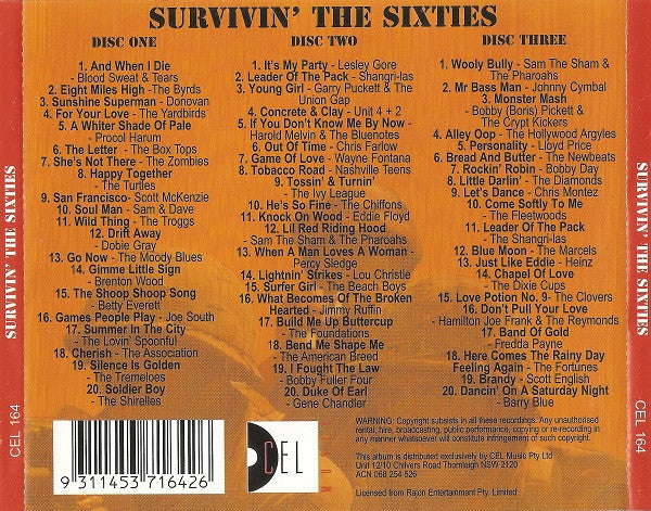 Various : Survivin' The Sixties (3xCD, Comp)