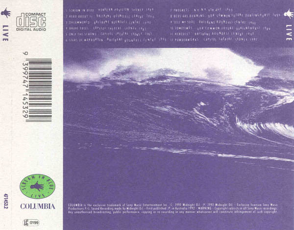 Midnight Oil : Scream In Blue - Live (CD, Album, RE)