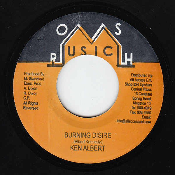 Ken Albert : Burning Desire (7")